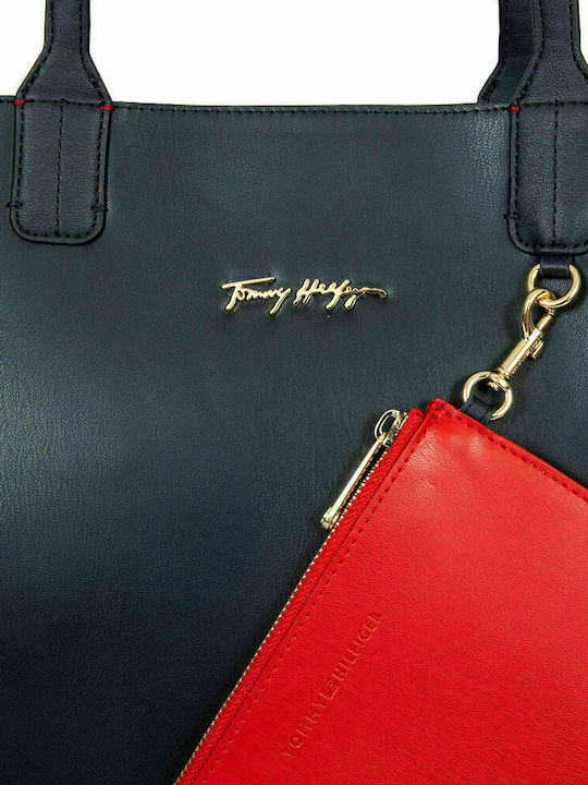 Σετ Γυναικεία Τσάντα Shopper 'Ωμου Navy Μπλε
