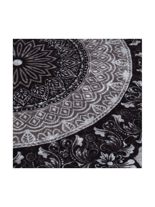 vidaXL Rug Round Gray