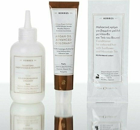 Korres Argan Oil Advanced Colorant Βαφή Μαλλιών Χωρίς Αμμωνία 10.1 Ξανθό Πλατίνας Σαντρέ 50ml
