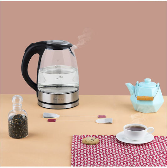 HKoenig Електрическа Кана 1.7л 2200W Сива