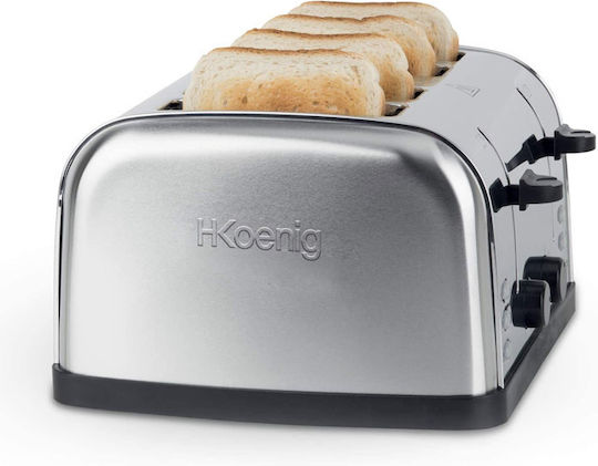 HKoenig Φρυγανιέρα 4 Θέσεων 1500W Inox