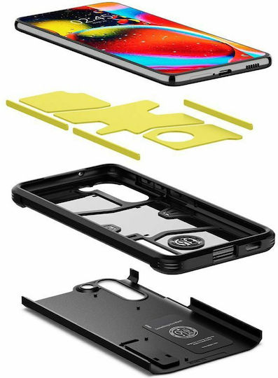 Spigen Tough Armor Back Cover Πλαστικό / Σιλικόνης 1.2mm Μαύρο (Galaxy S21 FE 5G)