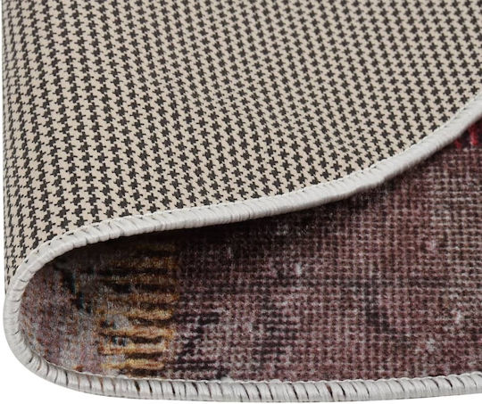 vidaXL Anti-slip Rug Round Multicolour