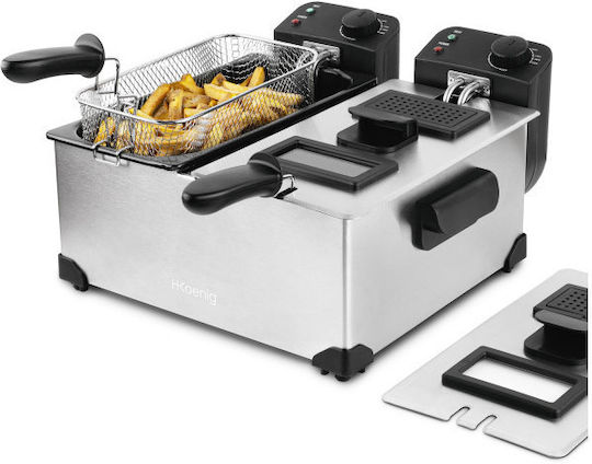 HKoenig DFX600 Friteuză 6lt Argintiu