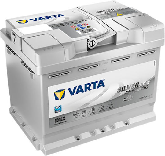Varta Baterie Auto Silver Dynamic D52 cu Capacitate 60Ah și CCA 680A Pornire/Oprire