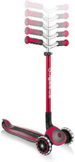 Globber Детски Скутер Сгъваемо Elite Master Lights 3 колела за 4+ Години Червен