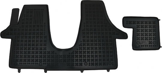 Rezaw Plast Front Mats 2pcs Tray Type for Volkswagen Transporter 2003+ Black