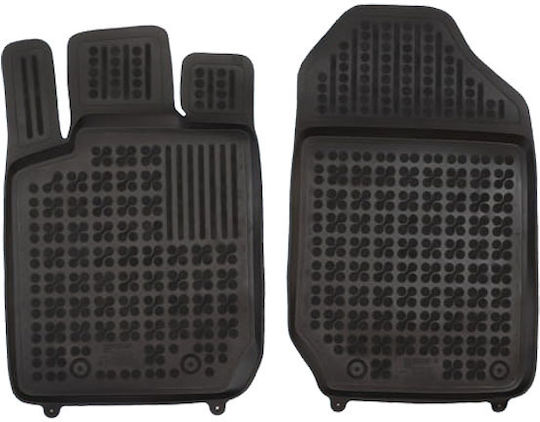 Rezaw Plast Front Mats 2pcs Tray Type for Ford Ranger 2011+ Black