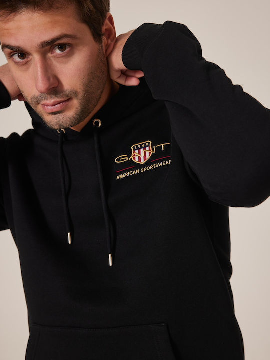 Archive Shield Sweatshirt mit Kapuze Schwarz