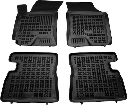 Rezaw Plast Set of Front and Rear Mats 4pcs Tray Type for Hyundai Getz 2003+ Black