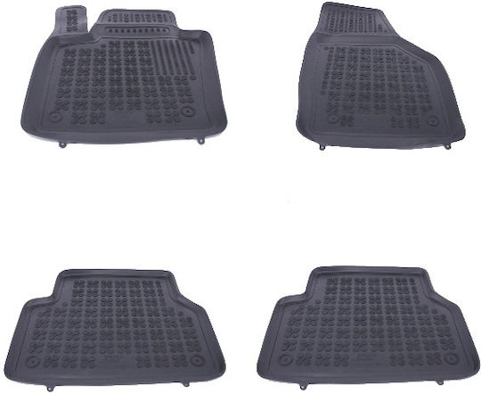 Rezaw Plast Set of Front and Rear Mats 4pcs Tray Type for Audi Q3 2011 Black
