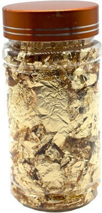 Aluminum sheets Foil for Nails in Gold Color