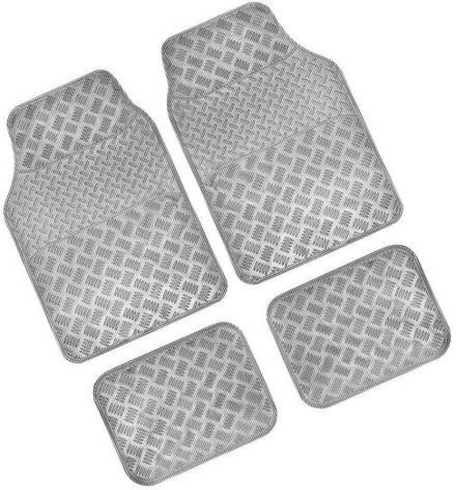 Lampa Satz Vorder- und Hintermatten Universal 4Stück aus Gummi Silber