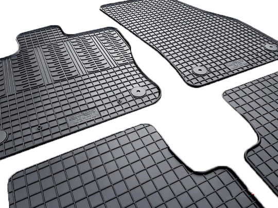 Cik Set of Front and Rear Mats 4pcs for Ford Ka 2017+ Black
