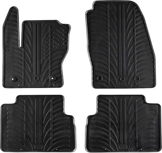 Gledring Set of Front and Rear Mats 4pcs for Ford C-Max 2010-2014 Black