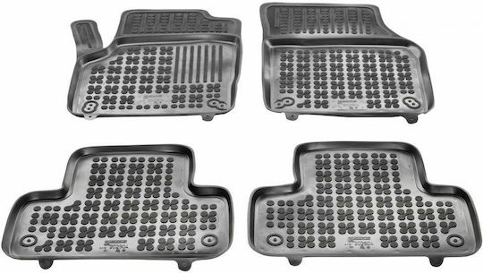 Rezaw Plast Satz Vorder- und Hintermatten Wannenartig 4Stück aus Gummi für Land Rover Range Rover Evoque 2011+ Schwarz