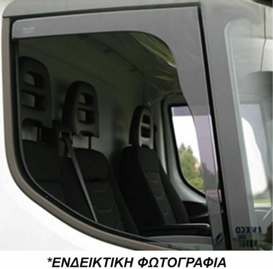 Heko Σετ Ανεμοθραύστες Αυτοκινήτου Μπροστινοί Σκούρο Φιμέ για Volkswagen LT 2τμχ