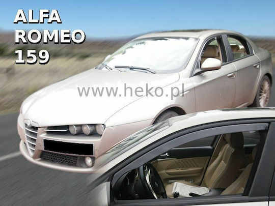 Gelly Plast Set of Windbreakers Front Car Dark Fime for Hyundai Lantra 2pcs
