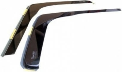 Heko Set of Windbreakers Front Car Dark Fime for Renault Trafic 2pcs
