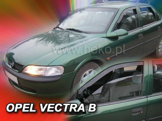 Heko Set of Windbreakers Front Car Dark Fime for Opel Kadett 2pcs