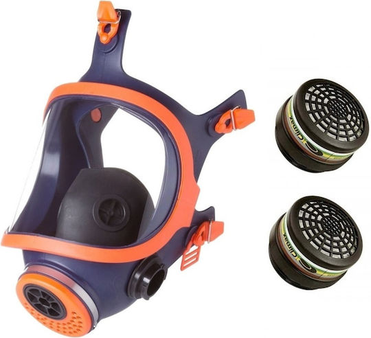Climax Mask Full Face with ABEK1P3 filters 732-N Orange