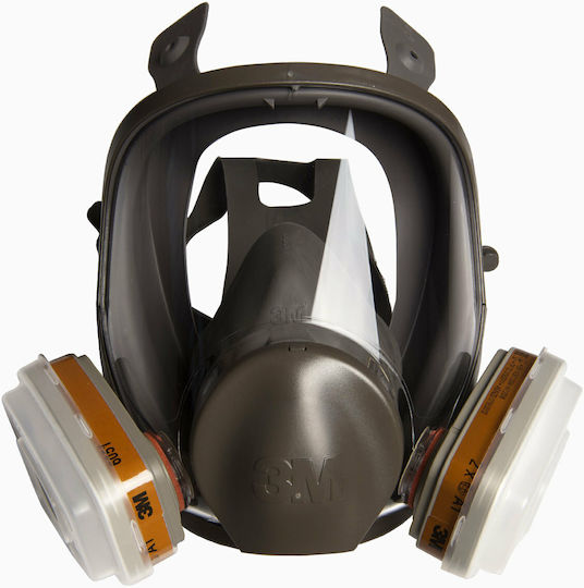3M Mask Full Face without Filters 6800 Gray