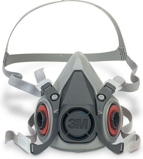 3M Mask Half Face without Filters 6300 Gray