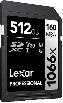 Lexar Professional 1066x SDXC 512GB Class 10 U3 V30 UHS-I