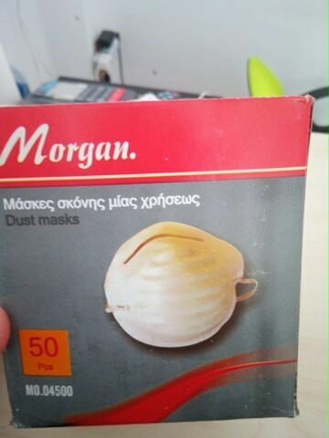 Morgan Maske Halbes Gesicht mit FFP1-Schutzfilter MO.04500 Staub 50Stück