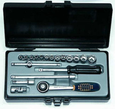 Force Set de chei tubulare și clichet 1\4" 19buc