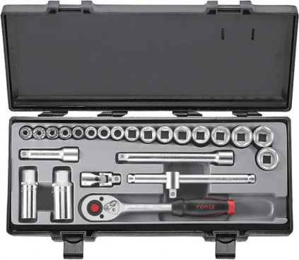 Force Ratschen- & Steckschlüssel-Sets 3\8" 24Stück
