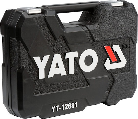 Yato Ратчетни и гнездови гарнитури 1\2" & 1\4" 94бр