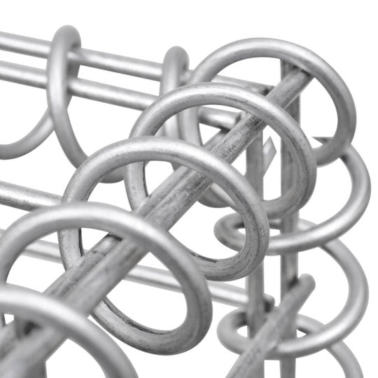 vidaXL Raised Planter Garden Fencing Material 1pcs Silver