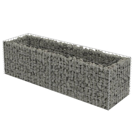 vidaXL Planter Garden Fencing Material 1pcs Silver