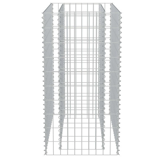 vidaXL Raised Planter Garden Fencing Material 1pcs Silver