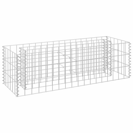 vidaXL Raised Planter Garden Fencing Material 1pcs Silver