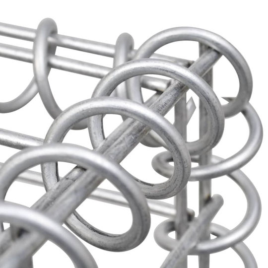 vidaXL Raised Planter Garden Fencing Material 1pcs Silver