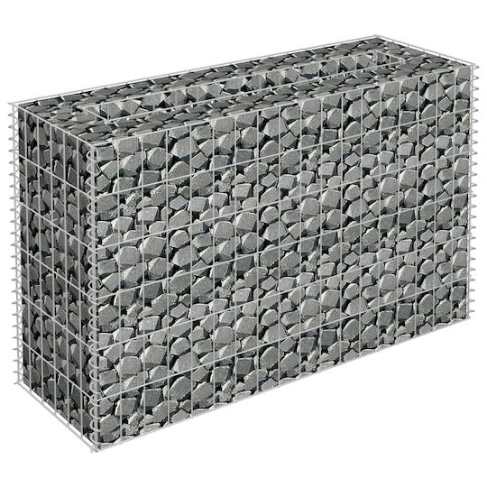 vidaXL Planter Garden Fencing Material 1pcs Silver