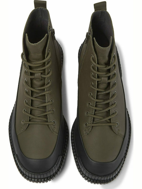 Pix Leather Khaki Boots Anatomical