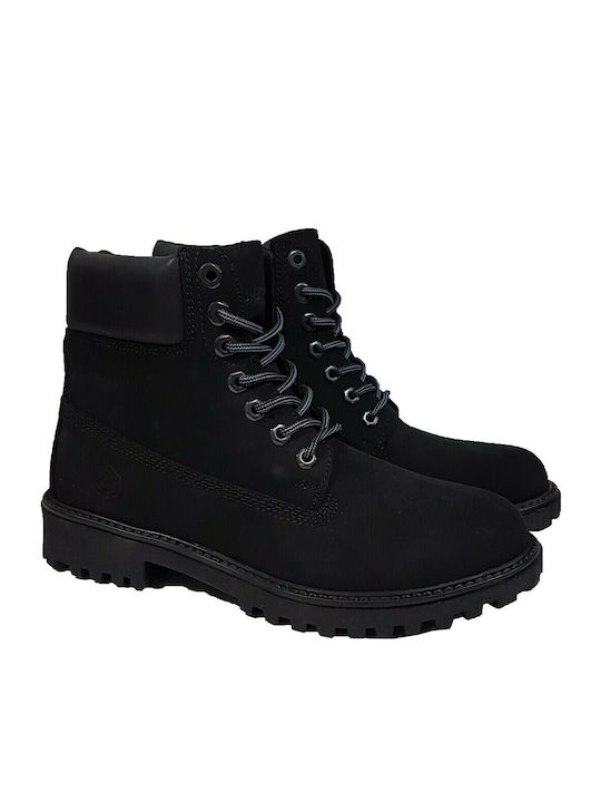 River Nubuck Кожени Черен Мъжки ботуши