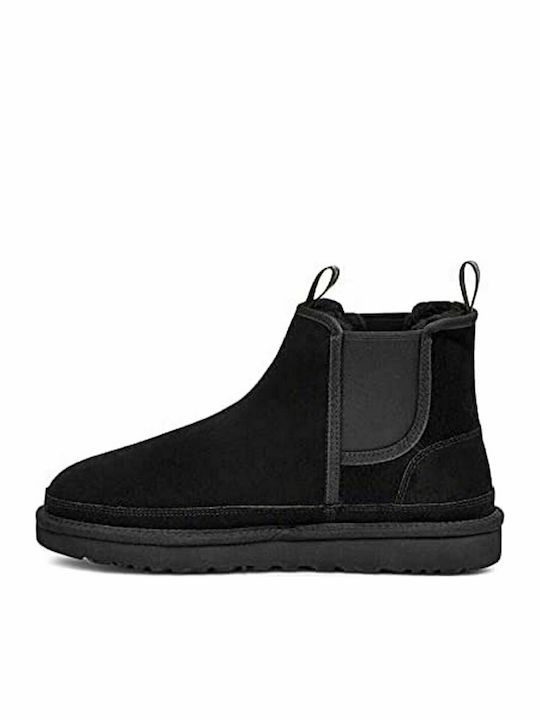 Neumel Suede Μαύρα Chelsea Μποτάκια