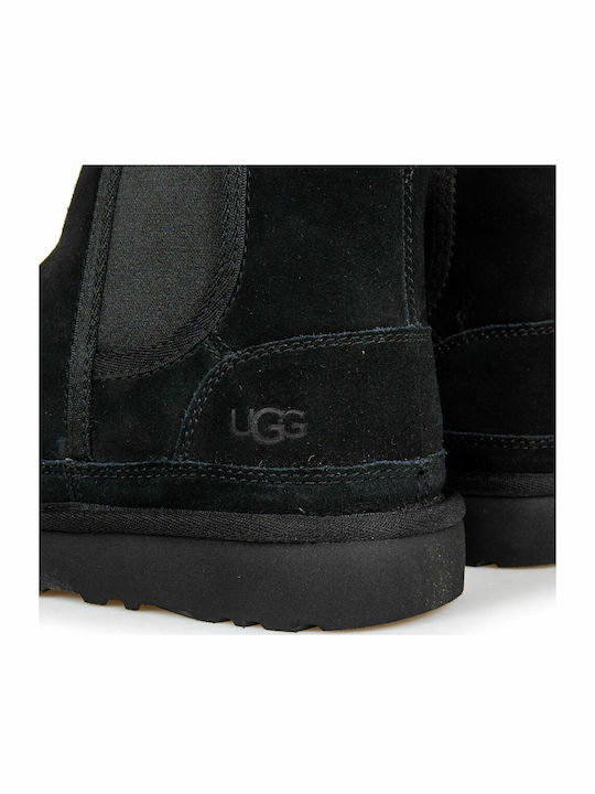 Neumel Suede Μαύρα Chelsea Μποτάκια