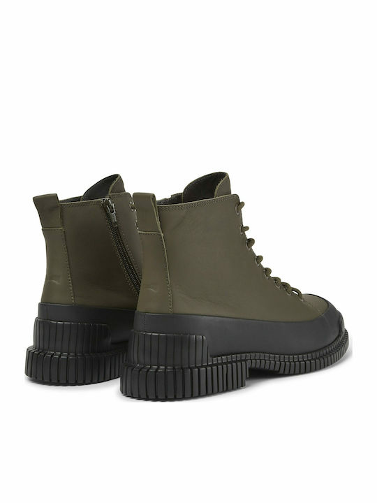 Pix Leather Khaki Boots Anatomical