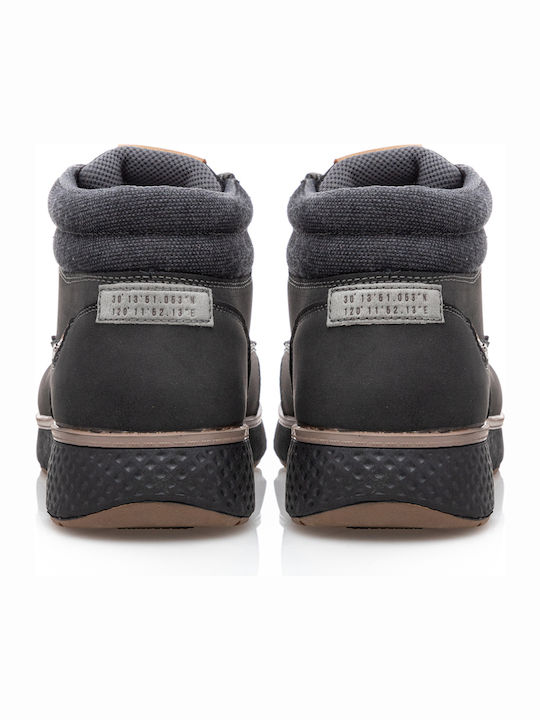 Leder Schwarz Herrenstiefel