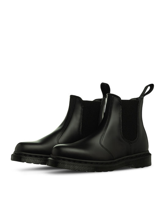 2976 Mono Smooth Piele Negru Ghete Chelsea