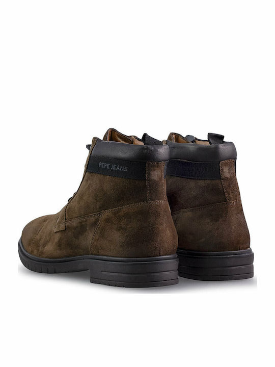 Thomas Flex Suede Καφέ Ανδρικά Μποτάκια