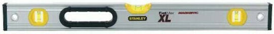 Stanley Metallic Fat Max Xl Spirit Level Aluminum Magnetic 90cm with 3 Eyes