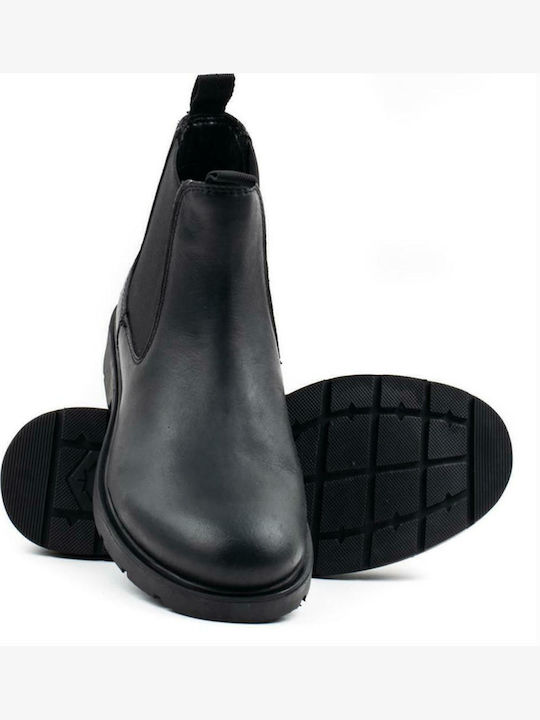 Ghete Chelsea Leather Black Chelsea Boots
