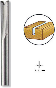 Dremel Cutter Bit HSS for Straight Cutting in Wood 3.2mm x 36mm x 3.2mm