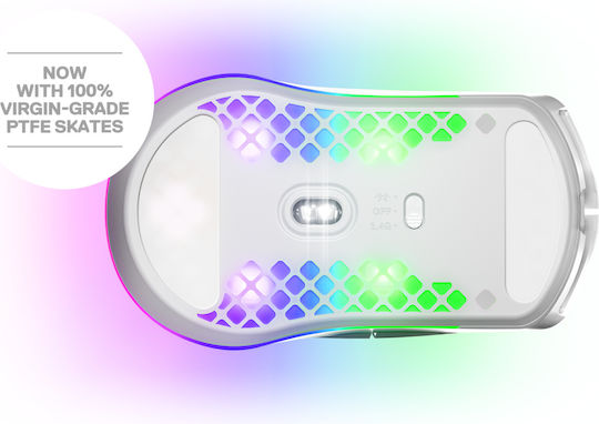SteelSeries Aerox 3 (2022 Edition) Wireless RGB Gaming Mouse 18000 DPI Snow